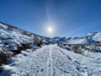 Looking up Chelan Butte road