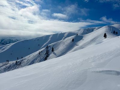 Slopes dropping into east bowl