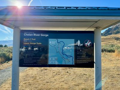 New signage at Chelan Butte Trailhead