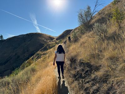 Ascending towards Coyote trail