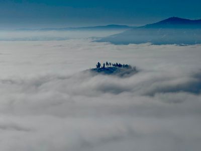 Fourth of July Mountain in the clouds